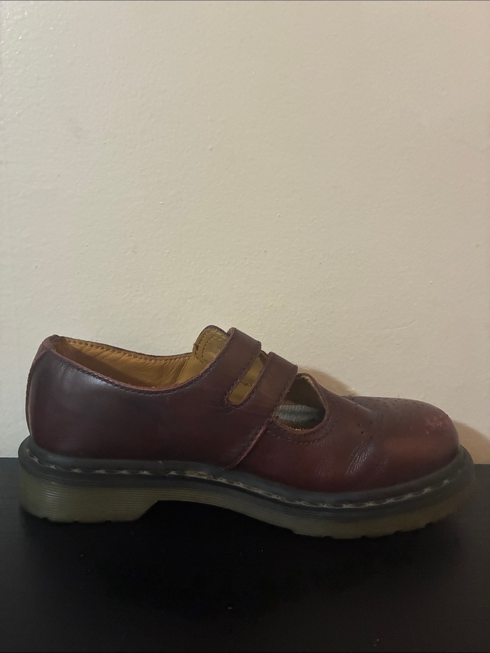 Dr. Martens 8065 Mary Jane shoes dark red or chestnut leather size 7 - Picture 2 of 9